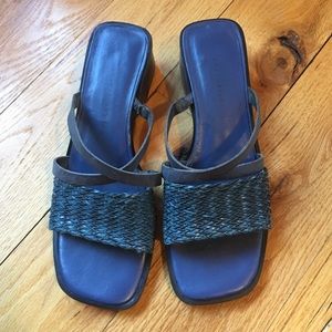 Women’s Andiamo Sandals Leather Blue 7.5